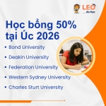Học bổng 50% tại Úc 2026: Danh sách trường nổi bật